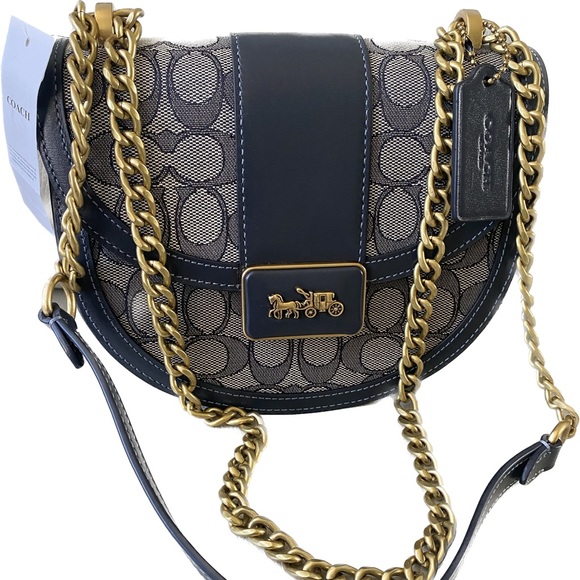 COACH ALIE Signature Jaquard SADDLE Crossbody bag - Picture 10 of 11